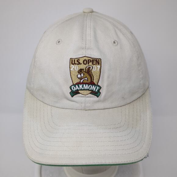 US Open 2007 Oakmont USGA Member Baseball Cap Beige OS Adjustable Embroidered - Picture 2 of 8